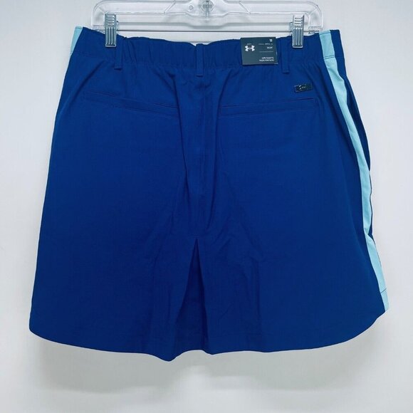 Under Armour Links Woven Skort Size 12 Womens Lightweight Stretch Blue Golf New - Picture 13 of 13